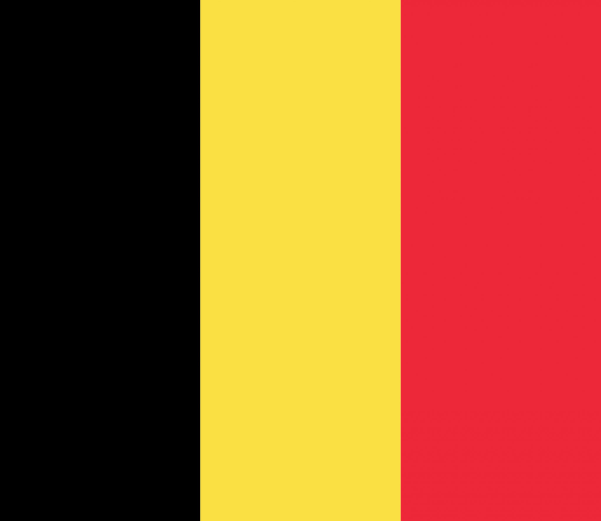 The flag of Belgium