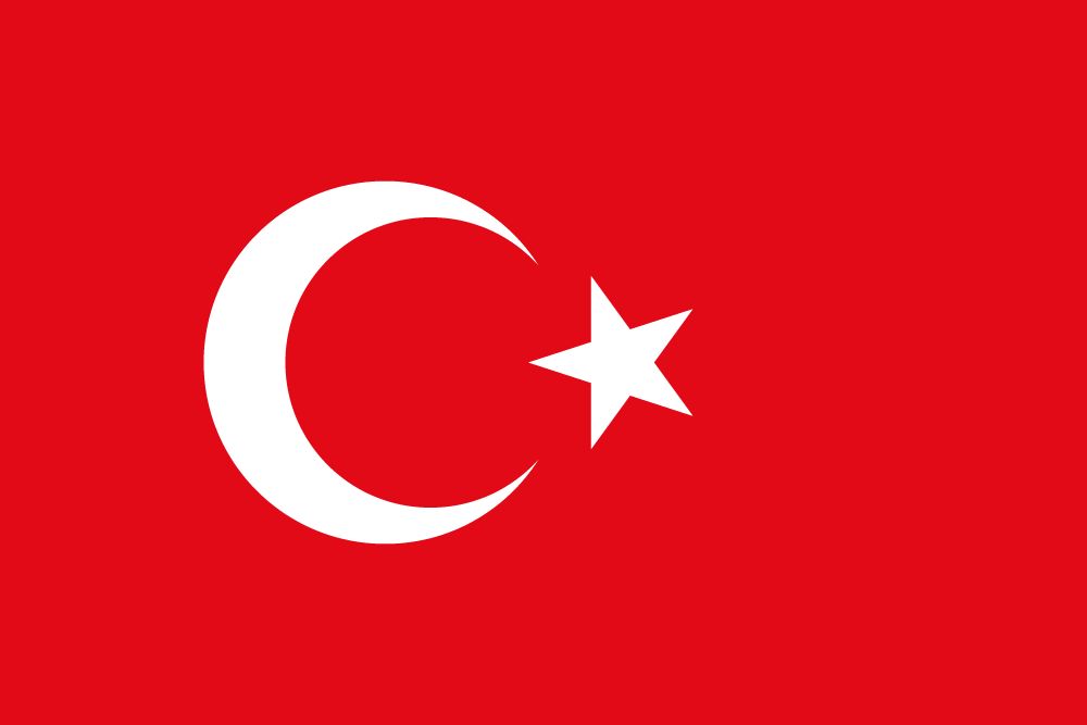 The flag of Turkey